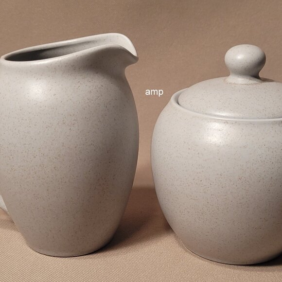 Noritake Colorwave Gray 8483 Sugar Bowl with Lid and Creamer Pitcher Set PERFECT - Picture 1 of 6